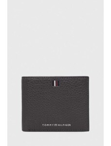 Tommy Hilfiger portfel skórzany męski kolor szary AM0AM11854