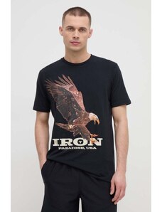 Under Armour t-shirt treningowy Project Rock kolor czarny z nadrukiem 1383224
