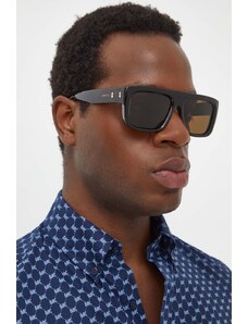Gucci okulary przeciwsłoneczne męskie kolor brązowy GG1461S