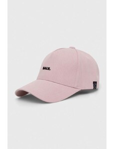 BALR. czapka z daszkiem bawełniana kolor różowy z aplikacją B6110 1061