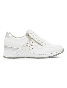 Sneakersy Rieker N4322-80 Biały