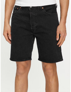 Levi's Szorty jeansowe 501 Hemmed 36512-0224 Czarny Regular Fit
