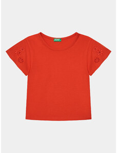 United Colors Of Benetton T-Shirt 3P4ZC10I4 Czerwony Slim Fit