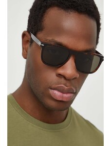 BOSS okulary przeciwsłoneczne męskie kolor brązowy BOSS 1626/S