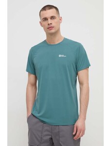 Jack Wolfskin t-shirt sportowy Prelight Trail kolor zielony gładki 1810131