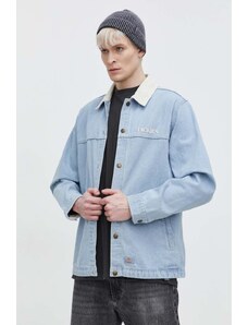 Dickies kurtka jeansowa HERNDON JACKET męska kolor niebieski przejściowa DK0A4YQM