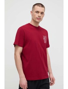 Jack Wolfskin t-shirt Jack Tent męski kolor bordowy z nadrukiem 1809791