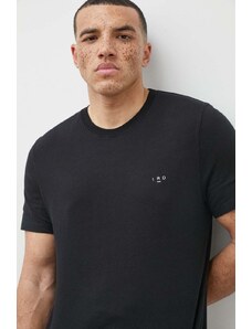 IRO t-shirt bawełniany męski kolor czarny gładki