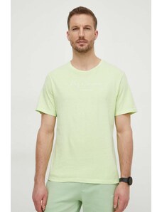 Pepe Jeans t-shirt bawełniany męski kolor zielony z aplikacją