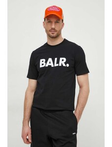 BALR. t-shirt bawełniany męski kolor czarny z nadrukiem B1112 1048