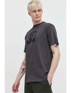 DC t-shirt bawełniany Star męski kolor brązowy z nadrukiem ADYZT05374