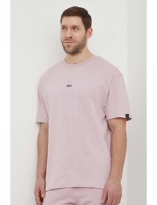 BALR. t-shirt bawełniany męski kolor różowy z aplikacją B1112 1225