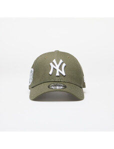 Czapka New Era New York Yankees MLB Side Patch 9FORTY Adjustable Cap New Olive/ White