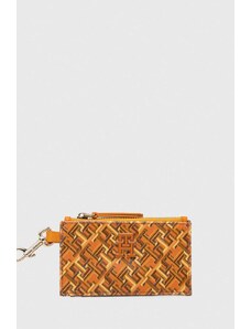 Tommy Hilfiger portfel skórzany damski kolor pomarańczowy AW0AW16166
