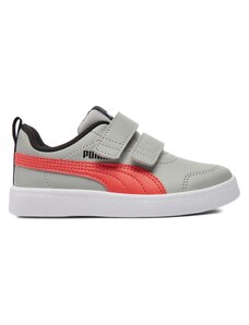 Sneakersy Puma Courtflex V2 V Ps 371543-32 Cool Light Gray/Active Red