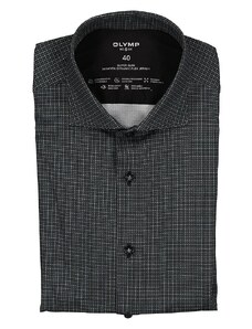 OLYMP Koszula "24/7 No 6 six" - Super Slim fit - w kolorze czarnym