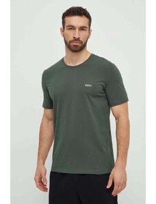 BOSS t-shirt lounge kolor zielony melanżowy