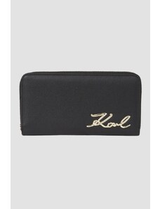 KARL LAGERFELD Czarny portfel K/signature