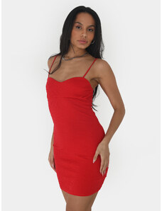 Brave Soul Sukienka letnia LDRJ-248LANA Czerwony Straight Fit