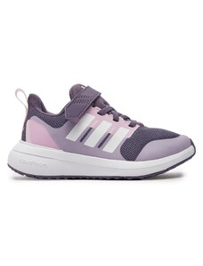 Sneakersy adidas FortaRun 2.0 Cloudfoam Elastic Lace Top Strap ID3355 Fioletowy