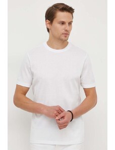 BOSS t-shirt bawełniany męski kolor biały gładki 50511595