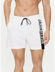 Calvin Klein Swimwear Szorty kąpielowe KM0KM00991 Biały Regular Fit