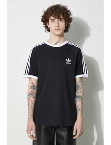 adidas Originals t-shirt bawełniany kolor czarny wzorzysty IA4845