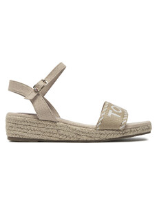 Tommy Hilfiger Espadryle Rope Wedge Sandal T3A7-33287-0890 S Beżowy