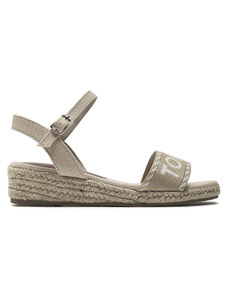 Tommy Hilfiger Espadryle Rope Wedge Sandal T3A7-33287-0890 M Beżowy