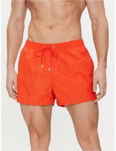 Calvin Klein Swimwear Szorty kąpielowe KM0KM00956 Pomarańczowy Regular Fit