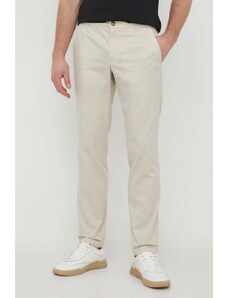 Guess spodnie MYRON męskie kolor beżowy dopasowane M4GB01 WG6H0