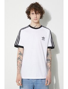 adidas Originals t-shirt bawełniany 3-Stripes kolor biały wzorzysty IA4846