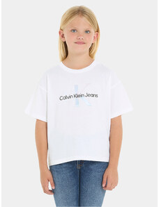 Calvin Klein Jeans T-Shirt Serenity IG0IG02434 Biały Boxy Fit