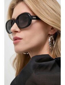 Chloé okulary przeciwsłoneczne damskie kolor czarny CH0197S