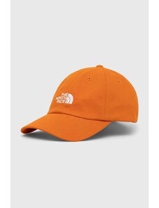 The North Face czapka z daszkiem Norm Hat kolor pomarańczowy z aplikacją NF0A7WHOPCO1