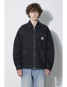 Carhartt WIP kurtka jeansowa OG Detroit Jacket męska kolor czarny przejściowa I033039.8906