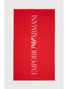 Emporio Armani Underwear ręcznik bawełniany kolor czerwony
