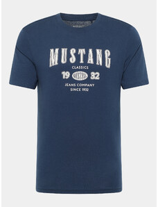 Mustang T-Shirt Austin 1014938 Granatowy Regular Fit