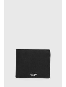 Tommy Hilfiger portfel skórzany męski kolor czarny AM0AM12196