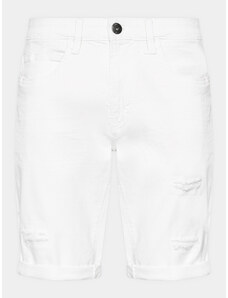 INDICODE Szorty jeansowe Kaden Holes 70-104 Biały Regular Fit