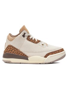 Sneakersy Nike Jordan 3 Retro (PS) DM0966 102 Beżowy