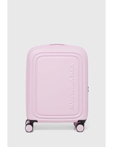 Mandarina Duck walizka LOGODUCK + kolor różowy P10SZV54