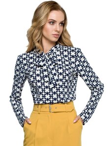 Style Bluzka damska w nadruk z fontaziem - model 1 - Rozmiar: S