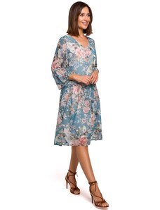 Style Sukienka szyfonowa z obniżoną talią - model 4 - Rozmiar: S