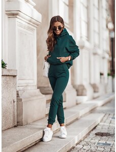 IVON Dres damski spodnie + bluza - zielony - Rozmiar: XS/S