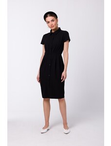 Style Koszulowa sukienka - Czarna Rozmiar: S