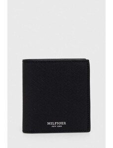 Tommy Hilfiger portfel skórzany męski kolor czarny AM0AM12197