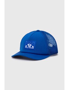 Helly Hansen czapka kolor niebieski z aplikacją