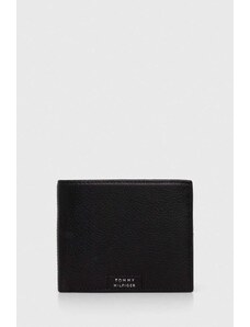 Tommy Hilfiger portfel skórzany męski kolor czarny AM0AM12189