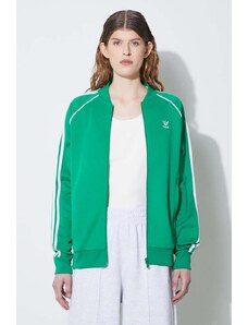adidas Originals bluza damska kolor zielony z aplikacją IK4030